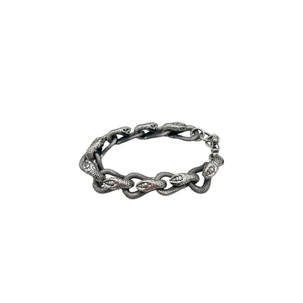 Vintage Sterling Silver .950 Snake Link Bracelet